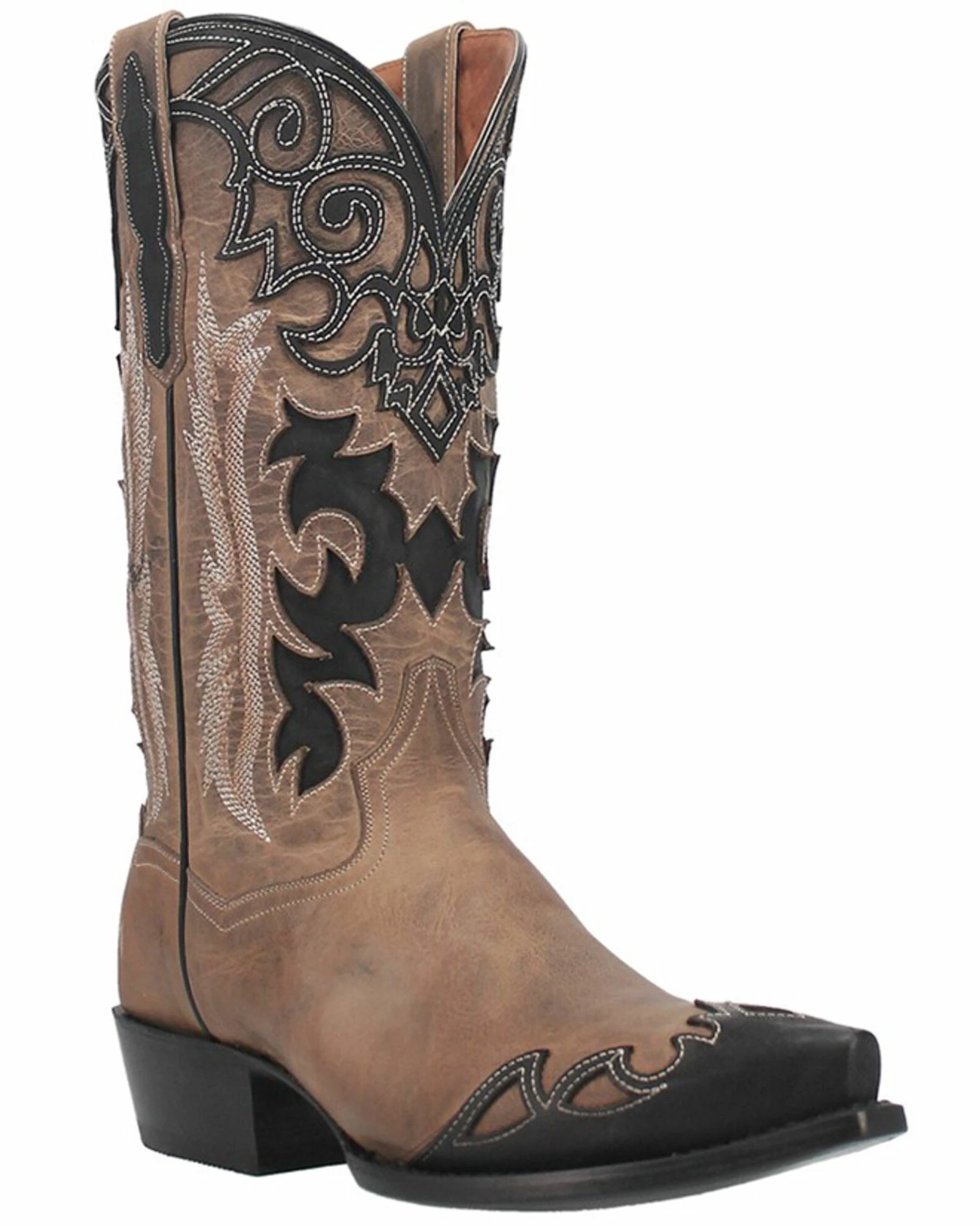 Dan Post Men's Denton All-Over Overlay Western Boots - Snip Toe 3 Dan Post Men's Denton All-Over Overlay Western Boots - Snip Toe