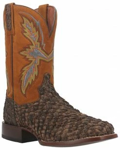 Dan Post Men's Dorsal Sea Bass Exotic Western Boots - Broad Square Toe Chocolate 17 Dan Post Men's Dorsal Sea Bass Exotic Western Boots - Broad Square Toe Chocolate -Dan Post Shop 2000378713 240 P1 1