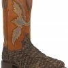Dan Post Men's Dorsal Sea Bass Exotic Western Boots - Broad Square Toe Chocolate 2 Dan Post Men's Dorsal Sea Bass Exotic Western Boots - Broad Square Toe Chocolate -Dan Post Shop 2000378713 240 P1
