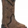 Dan Post Girls' Posey Floral Inlay Western Boots - Broad Square Toe 2 Dan Post Girls' Posey Floral Inlay Western Boots - Broad Square Toe -Dan Post Shop 2000381634 271 P1