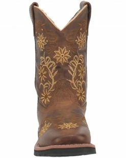 Dan Post Girls' Gardenia Floral Embroidered Western Boots - Broad Square Toe 12 Dan Post Girls' Gardenia Floral Embroidered Western Boots - Broad Square Toe -Dan Post Shop 2000381635 271 P4