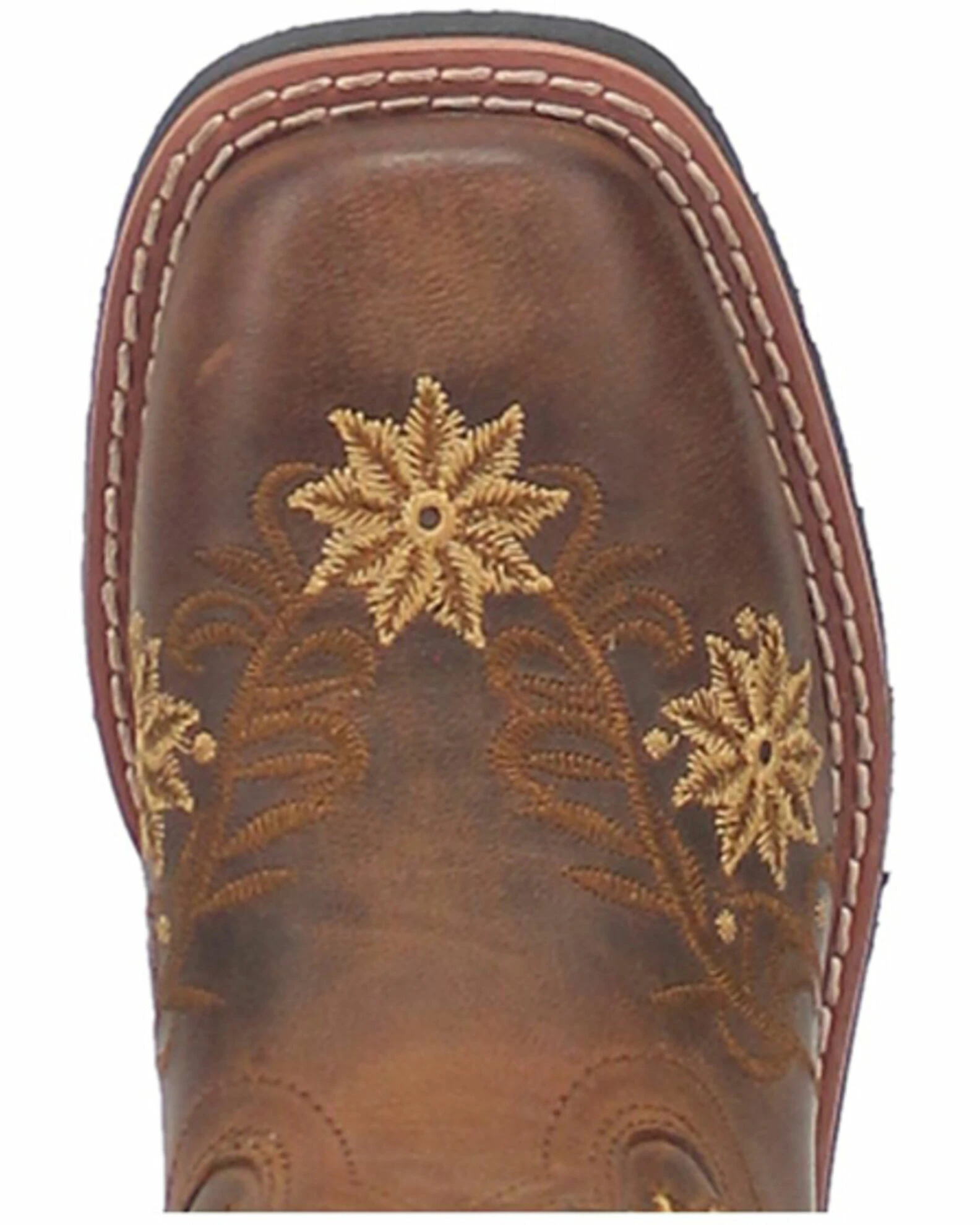 Dan Post Girls' Gardenia Floral Embroidered Western Boots - Broad Square Toe 8 Dan Post Girls' Gardenia Floral Embroidered Western Boots - Broad Square Toe - Image 6