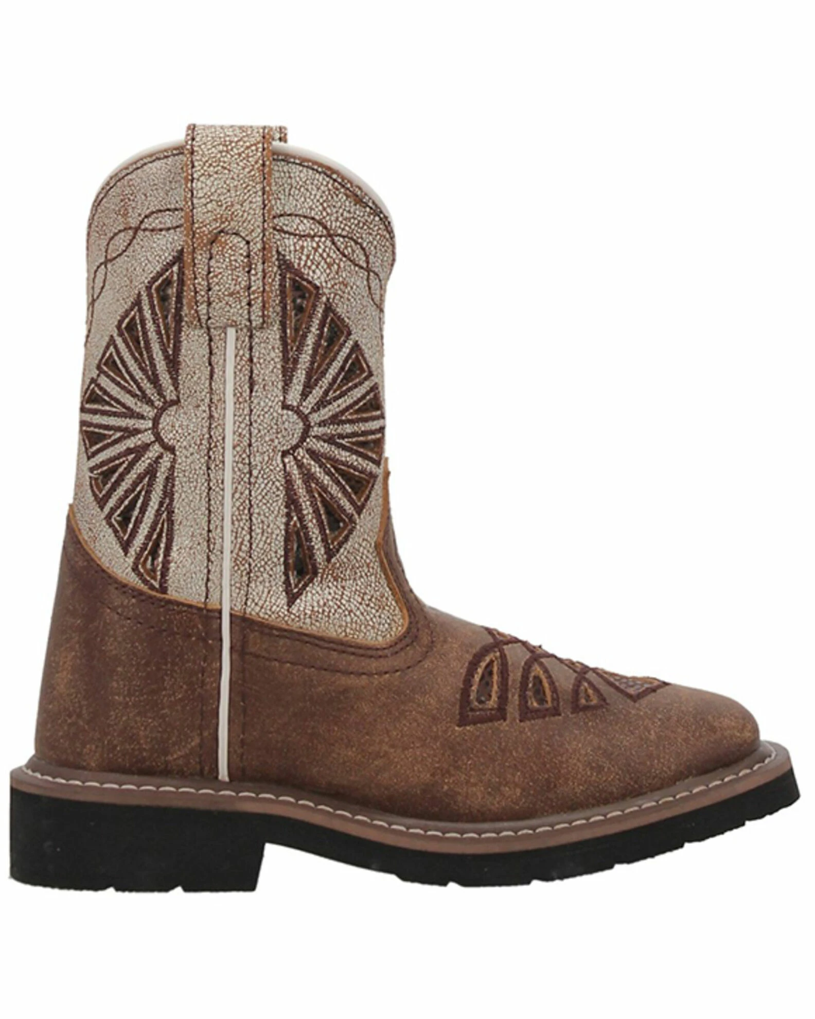 Dan Post Girls' Kite Days Western Boots - Broad Square Toe Tan 4 Dan Post Girls' Kite Days Western Boots - Broad Square Toe Tan - Image 2