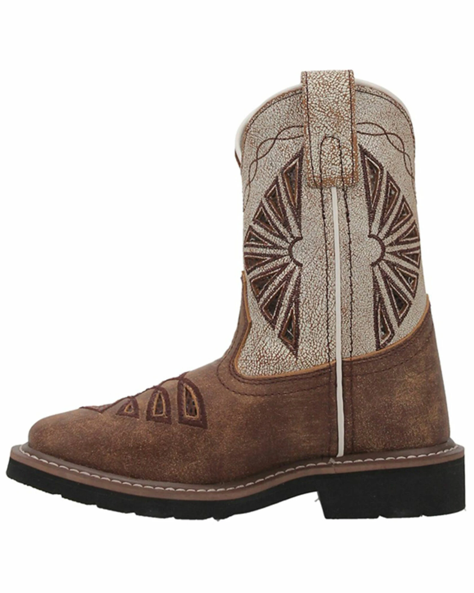 Dan Post Girls' Kite Days Western Boots - Broad Square Toe Tan 5 Dan Post Girls' Kite Days Western Boots - Broad Square Toe Tan - Image 3