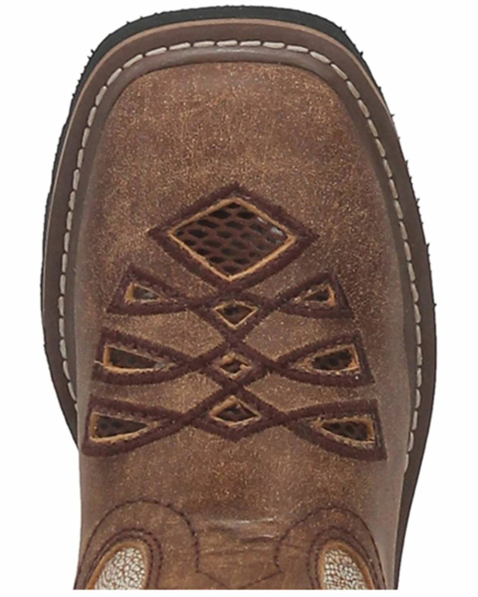 Dan Post Girls' Kite Days Western Boots - Broad Square Toe Tan 8 Dan Post Girls' Kite Days Western Boots - Broad Square Toe Tan - Image 6