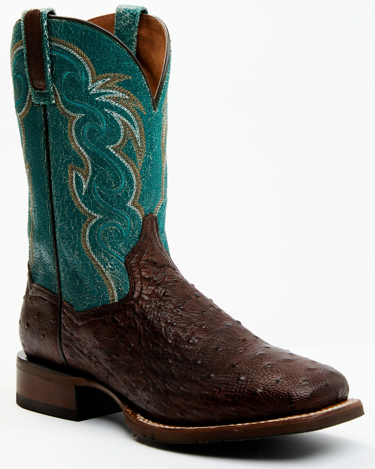 Dan Post Men's Exotic Full-Quill Ostrich Western Boots - Broad Square Toe Rust Copper 10 Dan Post Men's Exotic Full-Quill Ostrich Western Boots - Broad Square Toe Rust Copper - Image 8