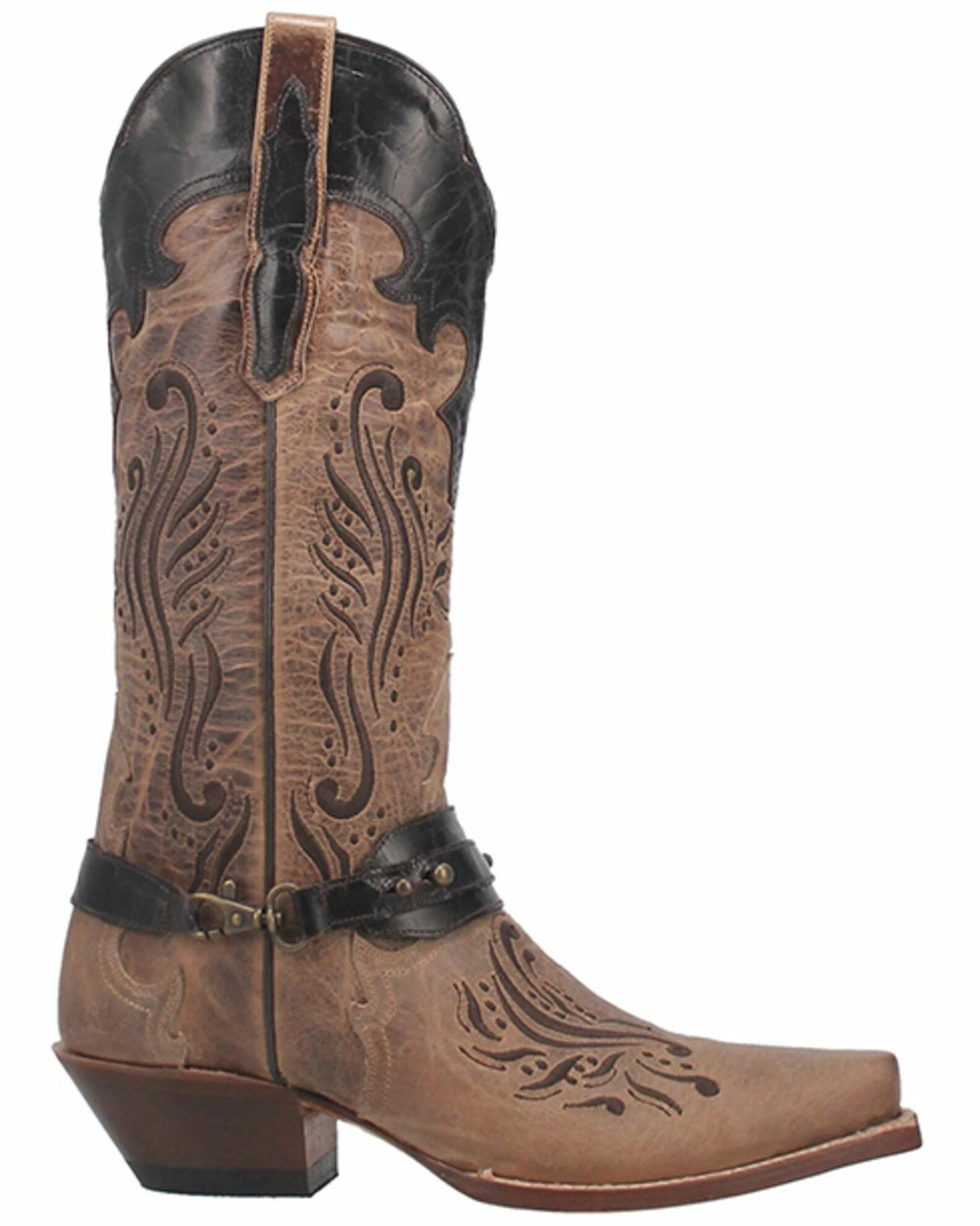 Dan Post Women's Avril Western Boots - Snip Toe Brown 4 Dan Post Women's Avril Western Boots - Snip Toe Brown - Image 2