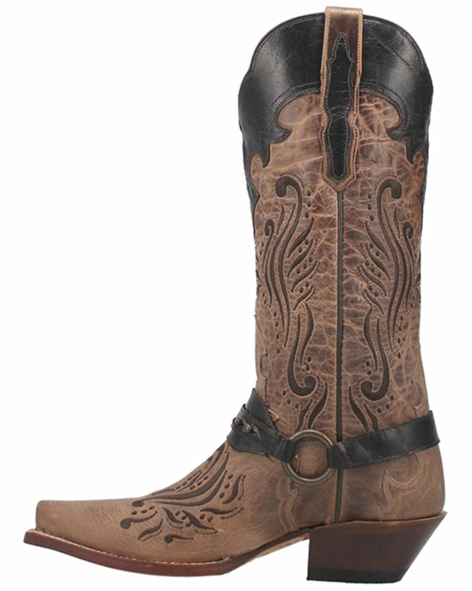 Dan Post Women's Avril Western Boots - Snip Toe Brown 5 Dan Post Women's Avril Western Boots - Snip Toe Brown - Image 3