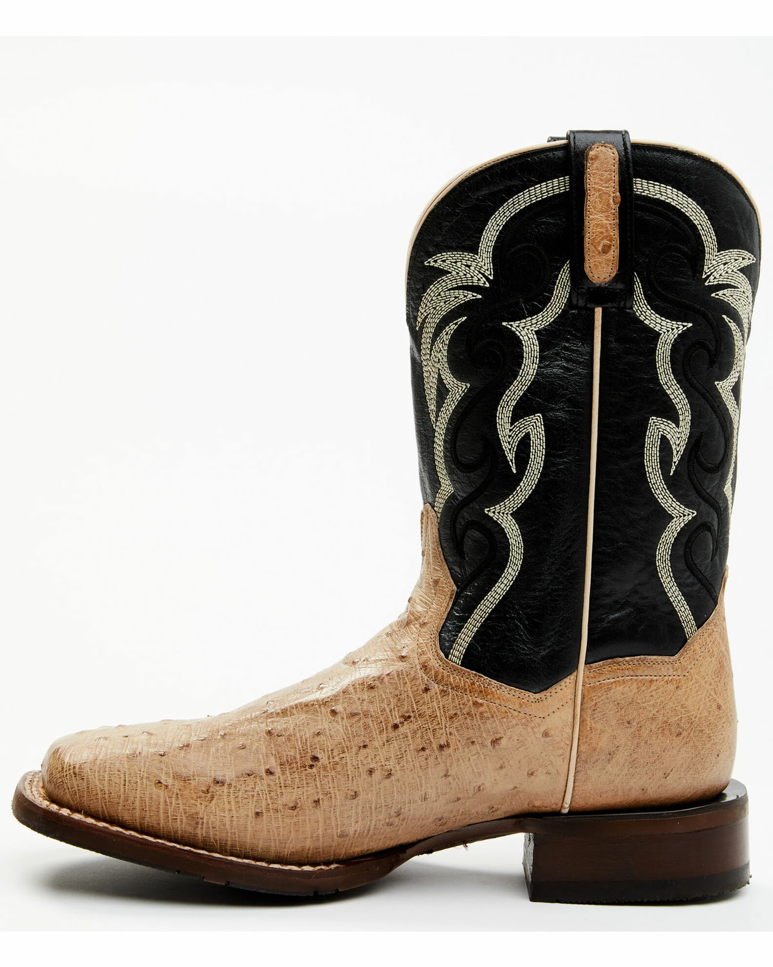 Dan Post Men's Hand Ostrich Quill Western Boots - Broad Square Toe 5 Dan Post Men's Hand Ostrich Quill Western Boots - Broad Square Toe - Image 3