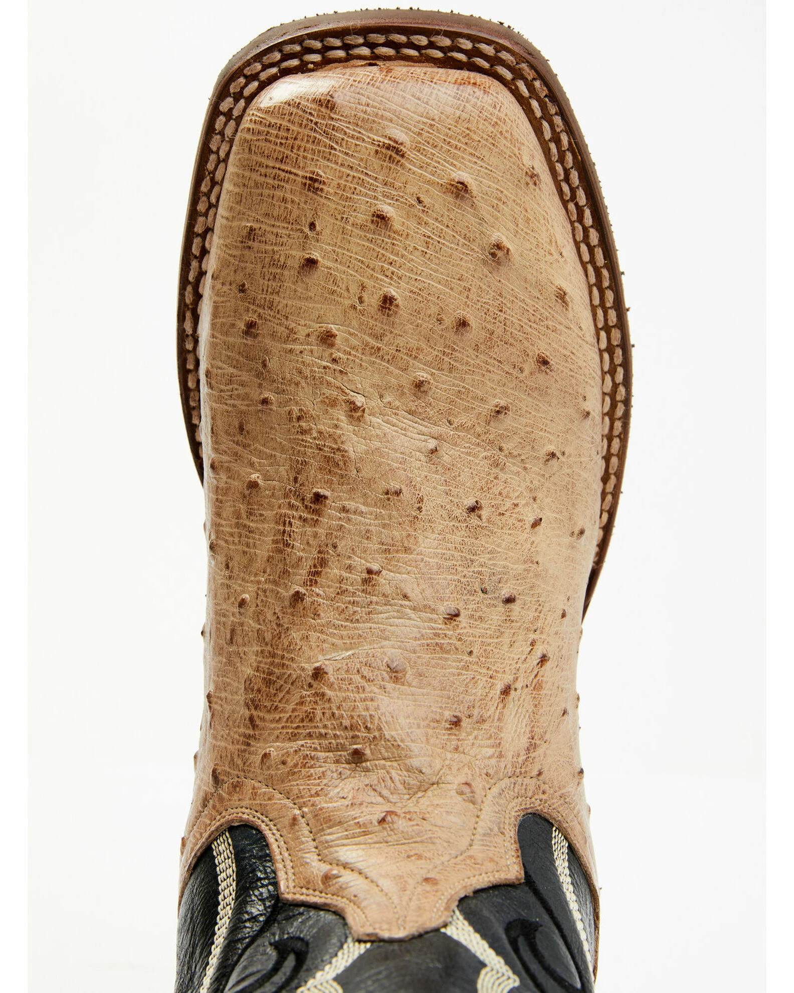 Dan Post Men's Hand Ostrich Quill Western Boots - Broad Square Toe 8 Dan Post Men's Hand Ostrich Quill Western Boots - Broad Square Toe - Image 6