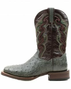Dan Post Men's Hand Ostrich Quill Western Boots - Broad Square Toe -Dan Post Shop 2000381790 020 P3