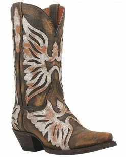 Dan Post Women's Ndulgence Leather Boot - Snip Toe Brown