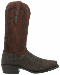 Alternative view of Dan Post Men's Socrates Exotic Caiman Tall Western Boots - Square Toe