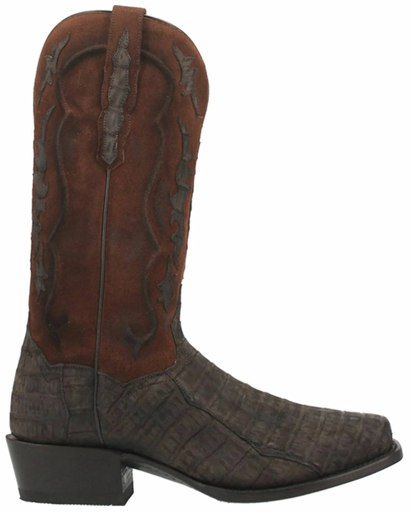 Dan Post Men's Socrates Exotic Caiman Tall Western Boots - Square Toe 4 Dan Post Men's Socrates Exotic Caiman Tall Western Boots - Square Toe - Image 2
