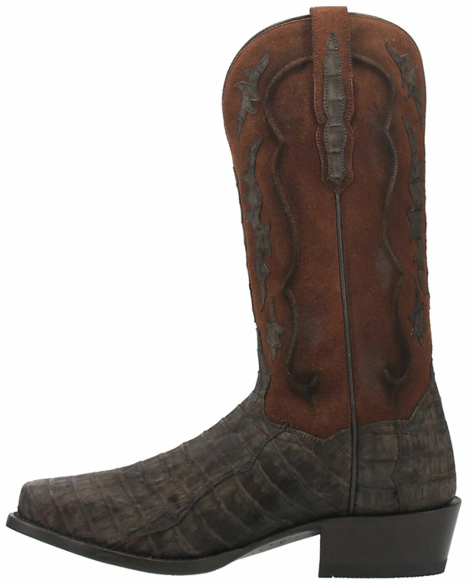 Dan Post Men's Socrates Exotic Caiman Tall Western Boots - Square Toe 5 Dan Post Men's Socrates Exotic Caiman Tall Western Boots - Square Toe - Image 3