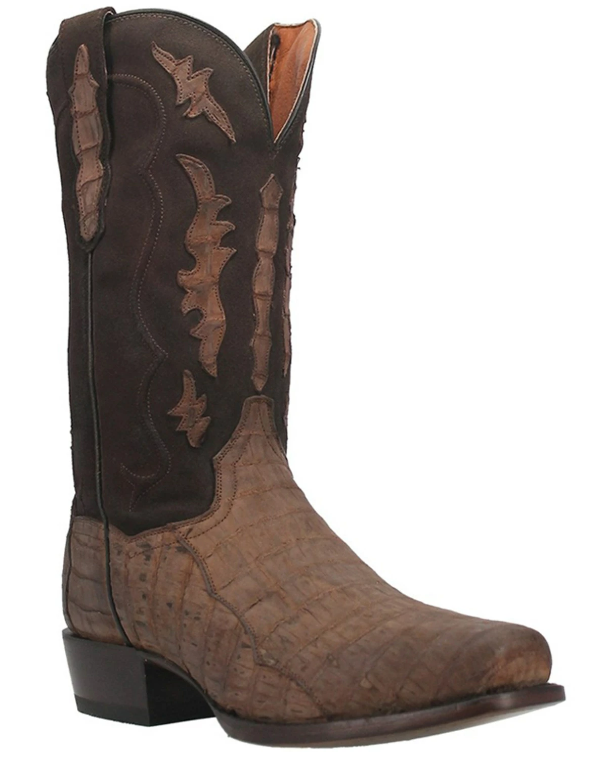 Dan Post Men's Stalker Exotic Caiman Western Boot - Square Toe Taupe 10 Dan Post Men's Stalker Exotic Caiman Western Boot - Square Toe Taupe - Image 8