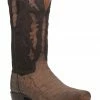 Dan Post Men's Stalker Exotic Caiman Western Boot - Square Toe Taupe -Dan Post Shop 2000383246 251 P1
