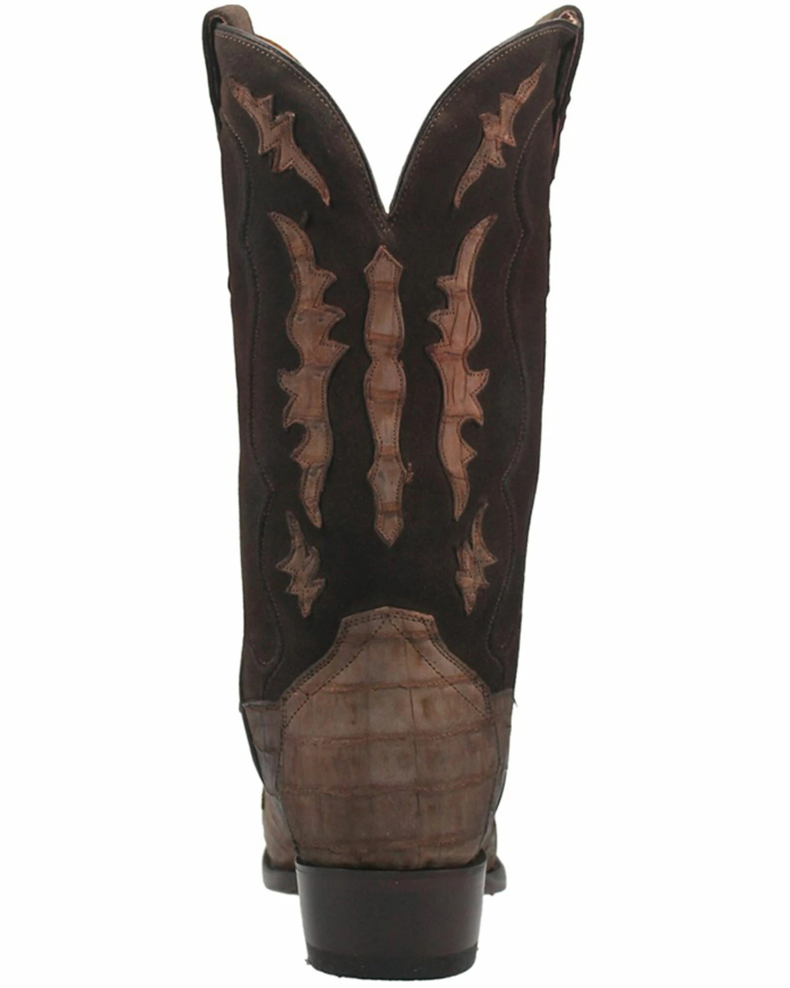 Dan Post Men's Stalker Exotic Caiman Western Boot - Square Toe Taupe 7 Dan Post Men's Stalker Exotic Caiman Western Boot - Square Toe Taupe - Image 5