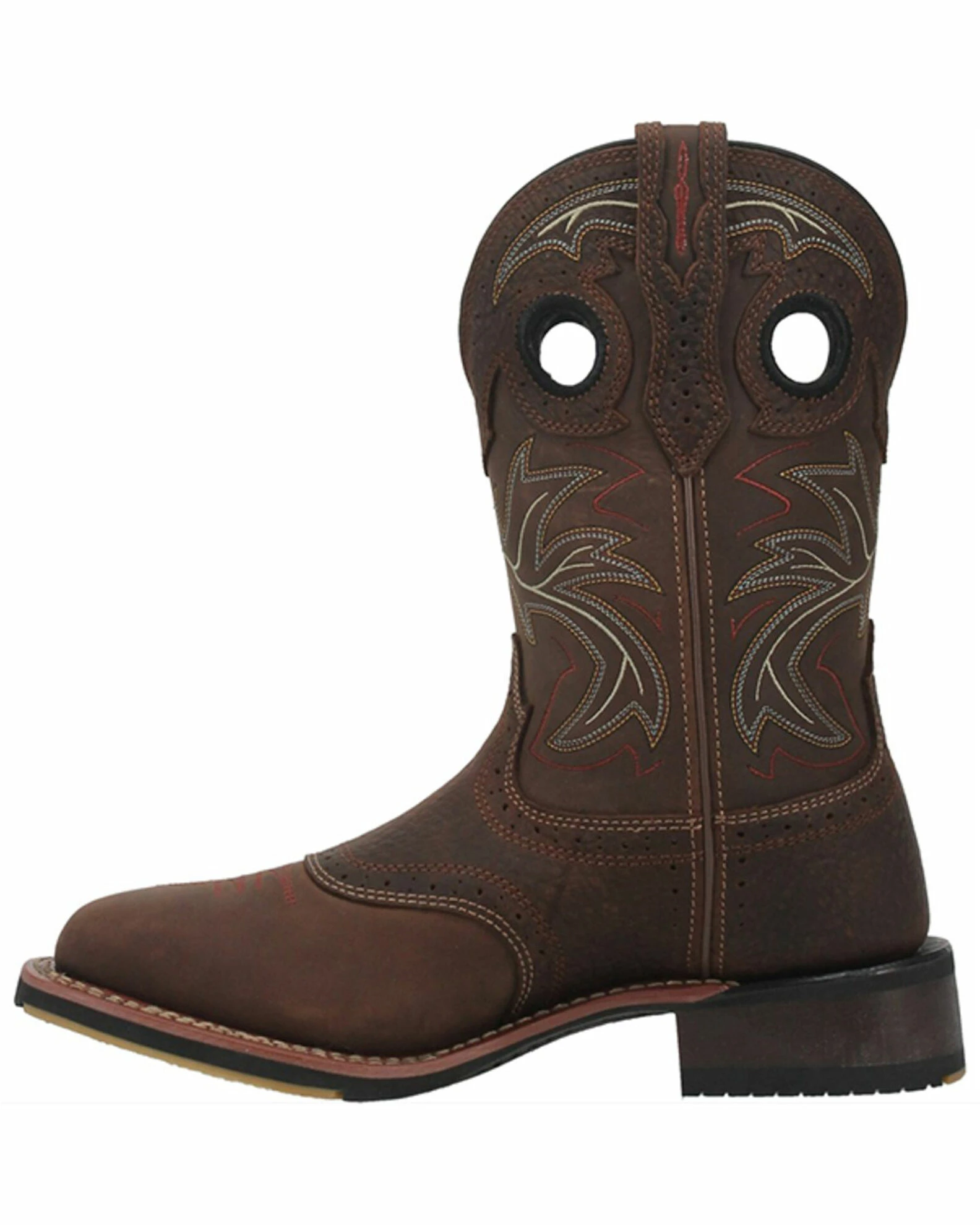 Dan Post Men's Lampasas Western Boots - Broad Square Toe Brown 5 Dan Post Men's Lampasas Western Boots - Broad Square Toe Brown - Image 3