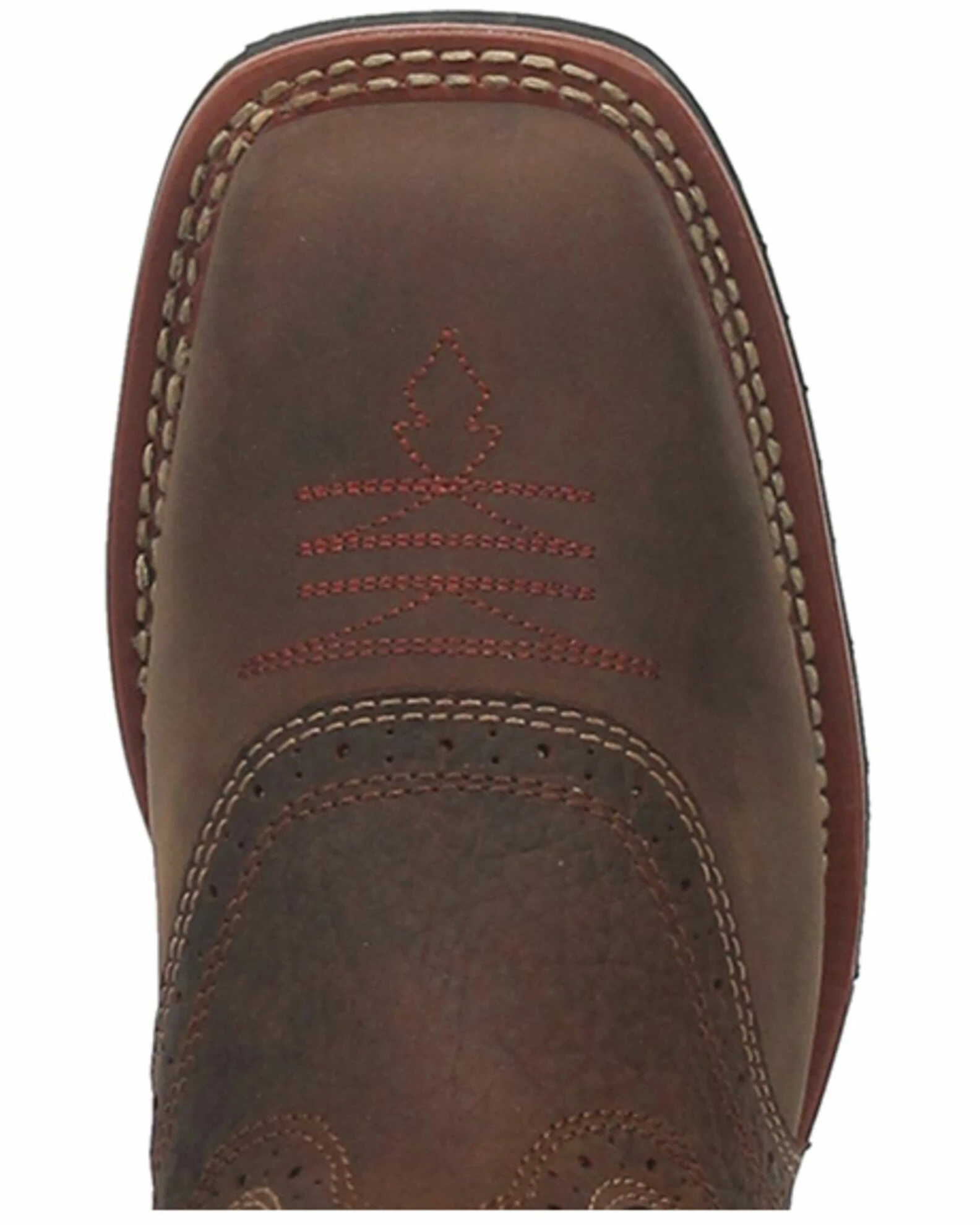 Dan Post Men's Lampasas Western Boots - Broad Square Toe Brown 8 Dan Post Men's Lampasas Western Boots - Broad Square Toe Brown - Image 6